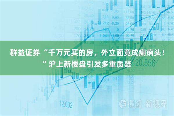 群益证券 “千万元买的房，外立面竟成瘌痢头！”沪上新楼盘引发多重质疑